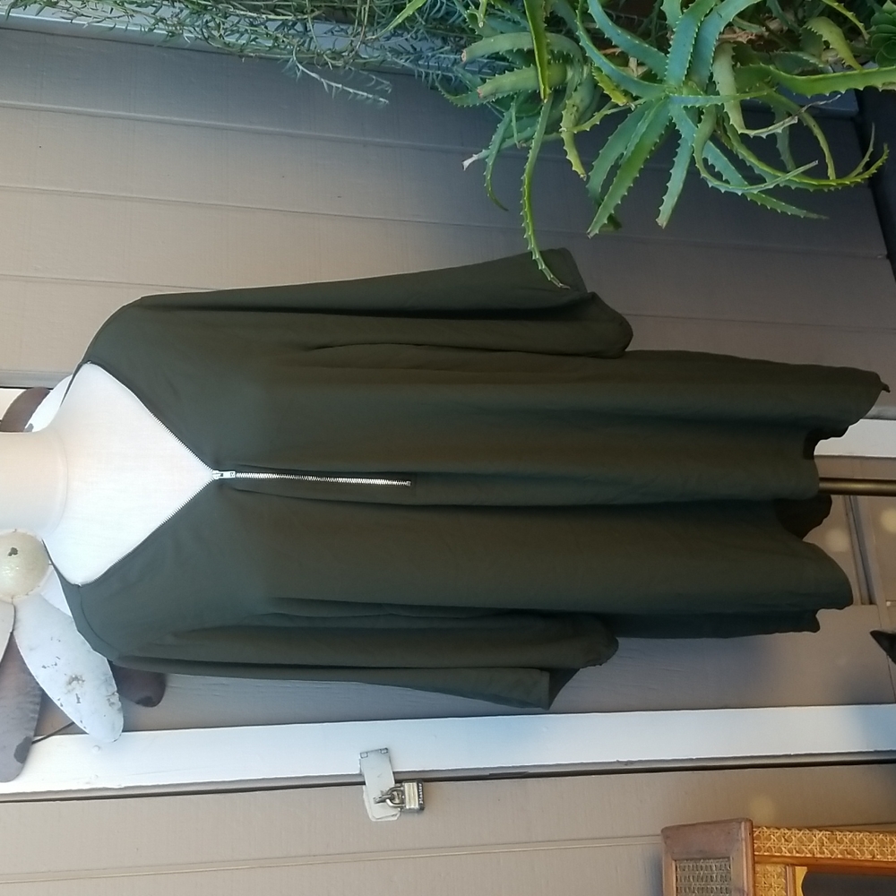 City Chic Green High Low Tunic Size 24